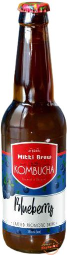 Напій безалкогольний комбуча Blueberry ТМ "Mikki Brew", бут. 350 мл. (в спайці 12 шт.) 1842847380 фото