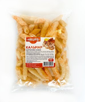 Пелети картопляні зі смаком "Кальмару" ТМ "Hrups" 1908476280 фото