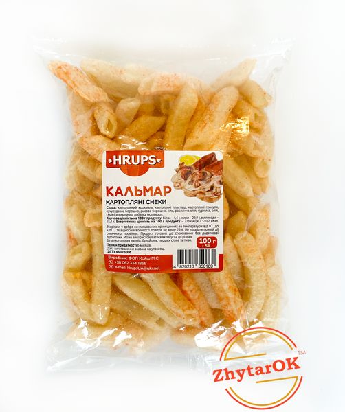 Пеллеты картофельные со вкусом "Кальмара" ТМ "Hrups" 1908476280 фото