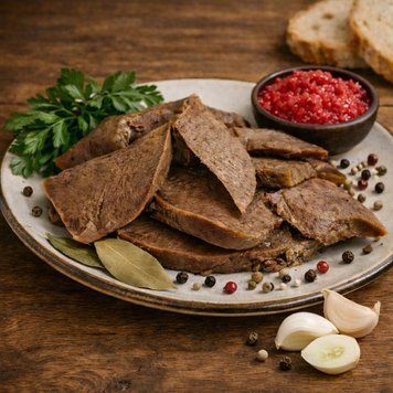 Язык свиной (копченый) С КЛАССИЧЕСКИЙ СП &laquo;Шубковские деликатесы&raquo;, 100 грамм zh00000298 фото