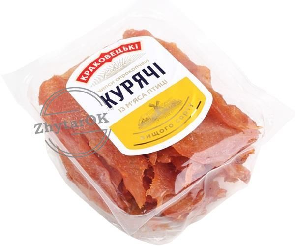 Чіпси Курячі с/к в/с,газ (в уп. 0,5кг) ТМ "Краковецькі Ковбаси" zh00000335 фото