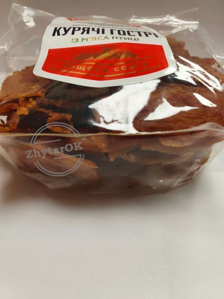 Чіпси Курячі Гострі с/к в/с,газ (в уп. 0,5кг) ТМ "Краковецькі Ковбаси" zh00000336 фото