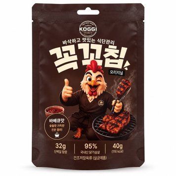 KOGGI мясные корейские куриные чипсы со вкусом BBQ (уп. 40г., в ящ. 10шт.) 2225365128 фото