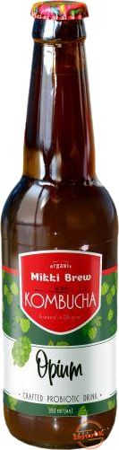 Напій безалкогольний комбуча OPIUM ТМ "Mikki Brew", бут. 350 мл. (в спайці 12 шт.) 1842881748 фото