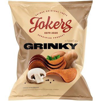 Грінки зі смаком "ГРИБИ" 80 грам, TM JOKERS zh00000309 фото