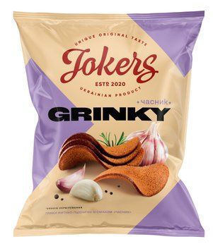 Грінки зі смаком "ЧАСНИК" 80 грам, TM JOKERS zh00000312 фото
